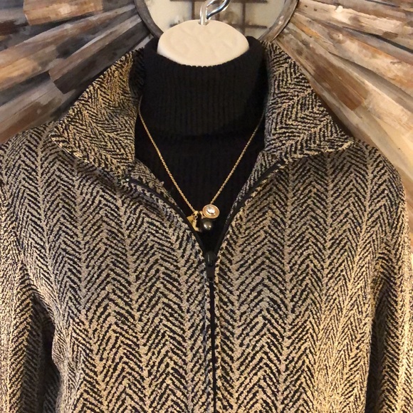 Travel Collection Herringbone Jacket Sz. S - Picture 2 of 8